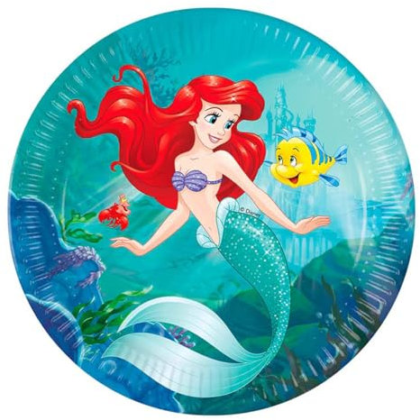 PROCOS Ariel Curious Lot de 8 assiettes en papier 23 cm