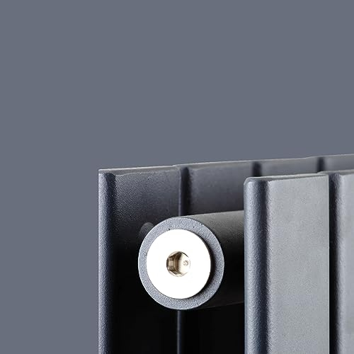 Paneel Flach Heizkörper Badheizkörper AROG Horizontal double (doppellagig) (Breite: 1610 mm. Höhe: 600 mm., Grau Anthrazit [RAL 7016])