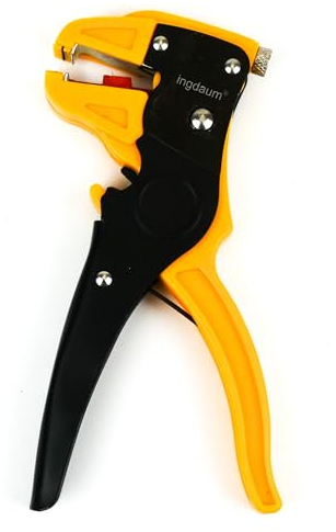 INGDAUM® Pince à dénuder automatique VDE 175 mm Outil de dénudage pour électricien professionnel, technicien de réfrigération et mécanicien