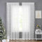 Bujasso White Lace Window Curtains Vintage Floral Sheer Curtain Panels 90 inch for Living Room Bedroom Elegant Light Filtering White Drapes Window Treatment Sets Rod Pocket 2 Panels 54 Wx90 L