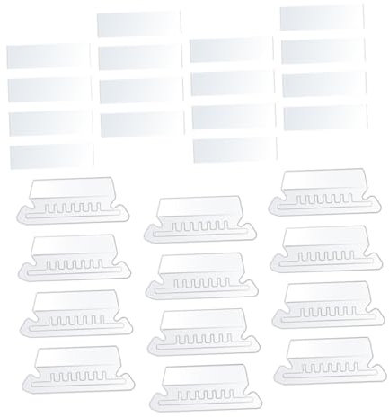 Hängemappen Register 100 Stück aus Pvc, Transparente Ablösbare Laschen