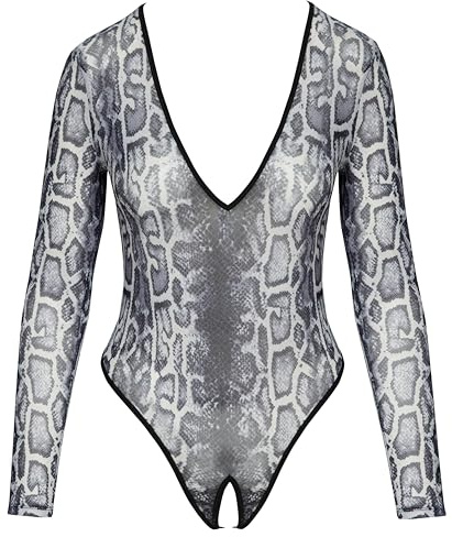 Cottelli Lingerie Body, Grau, S