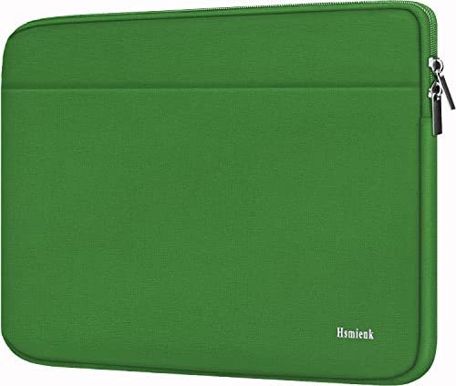 Hsmienk Custodia per laptop da 17 pollici, custodia protettiva antiurto per notebook con tasca per accessori, borsa da trasporto compatibile con laptop da 17-17,3 pollici, computer, notebook, verde