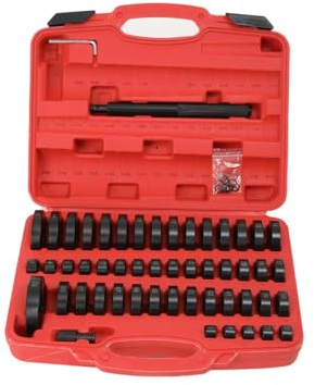 TABODD 52tlg Radlager Druckstück Treibsatz Eintreiber für Lager Buchsen Simmerring Lagerpresse Werkzeug, KFZ Lager Einpressen und Auspressen Radlager Presse Werkzeug Satz