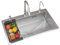 Fregadero Cocina 1 Seno 50x40cm, Fregadero De Cocina Empotrado, Moderno Fregadero de Granito, Apto para instalación bajo encimera, Enrasado o sobre encimera
