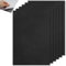 6PCS 3MM Almohadillas de Espuma Autoadhesivas, 20 x 30 cm Espuma de Alta Densidad, Negro Foam EVA Impermeable, Self Adhesive Felt Sheets, Goma Antideslizante Espuma para Protección de Muebles