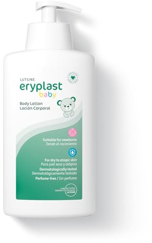 Eryplast Loción Corporal 500 ml - Body lotion - Loción hidratante para Bebé - Dermatológicamente testado y aprobado por Pediatras