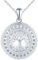 Arbre de Vie Pendentif Porte Photo Collier Femme Argent 925: Ronde Squelette Collier Photo Médaillon pour Familles-Collier Fille Pendentif Personnalisable Bijoux-Cadeaux pour Maman Épouse Argent