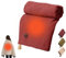 Eznaobo Portable Electric Heated Blanket, Soft Zipper Shawl for Women, USB Heated Wrap for Outdoors (Red)
