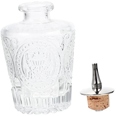 HAWILLOSCH Coctelera De Vidrio Matraz De Botella De Agua Mini Botellas De Vino Petaca De Whisky Batidor De Coctel Accesorio De Barra Tarro Amargo Botella Dasher Japonesa Batidor De Amargos