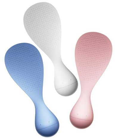 Gatuida 3piezas Cuchara Antiadherente Para Arroz Espátula Para Olla Arrocera Palas Resistentes Al Calor Utensilio De Cocina