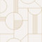 Superfresco Easy Papier Peint intissé Cercles Art déco 1005 x 52cm Blanc, Or | Revêtement Mural, Tapisserie | Ambiance Facile à Poser et à enlever