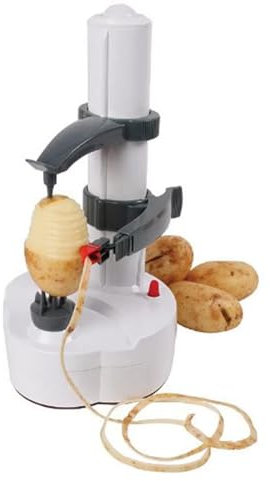 CAOJS Electric Potato Peeler, Commercial Potato Peeler Machine With Non-slip Base,High Effective Peeling and Automatic Rotating Blade, Precise Peeling and Easy To Use, for Fruits and Vegetables