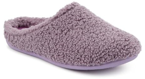 Pavers Warm-Lined Lightweight Slippers - Lilac Size 6