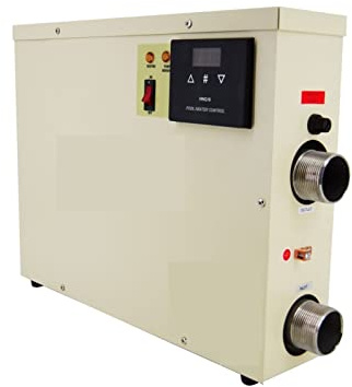 1 8KW Controllo della temperatura della temperatura for lo scaldacqua digitale elettrica Sicurezza della protezione da touch screen for la vasca da bagno di nuoto in piscina le sue funzioni complete