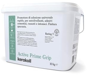 Kerakoll Primer Promotore di Adesione Rapido Active Prime Grip 10kg Monocomponente Pronto all'Uso con Finitura Quarzata