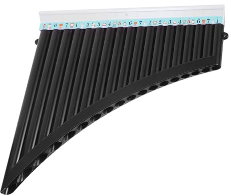 BESPORTBLE Panflöte 18 Röhren C Dur Holzblasinstrument für Anfänger mit Tragbarem Design und Breitem Tonumfang