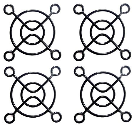40mm Black Fan Grill (4 Pack)
