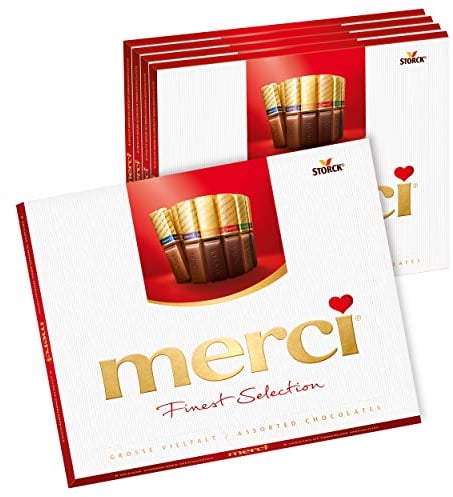 merci Finest Selection Große Vielfalt (5 x 250g) / Schokoladen-Spezialitäten