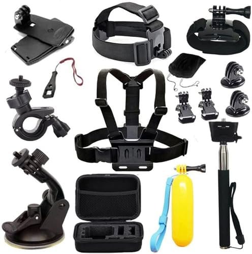 EDOSE Accessories Kit for AKASO EK5000 EK7000 4K WiFi Action Camera Gopro Hero 8 7 6 5/Session 5/Hero 4/3+/3/2/1 Crosstour/ Victure/ Campark Action Cameras