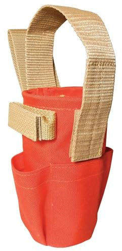 SitePro 21-PC50P Paint Can Holder with Pockets and Belt Loop, Hi-Vis Orange