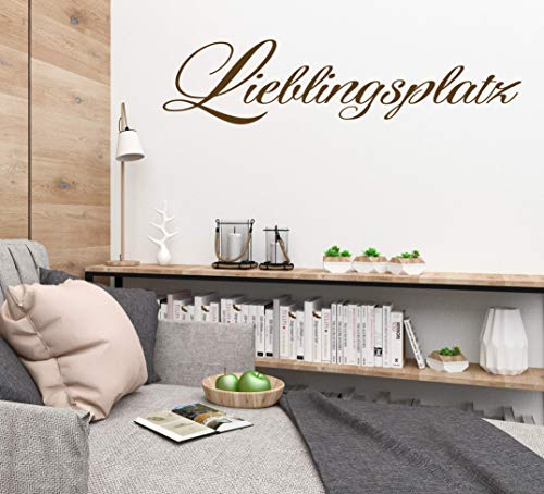 *NEU* Wandaufkleber/Wandtattoo/Wandsticker - Spruch ***LIEBLINGSPLATZ - 02*** (Größen.- und Farbauswahl)