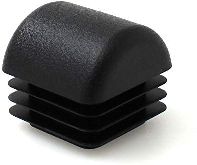 QTY: 100pcs 22mm (7/8) Square Tube Domed Ribbed Inserts End Caps Stoppers Plugs for Table Chair Furniture Legs by Lifeswonderful®