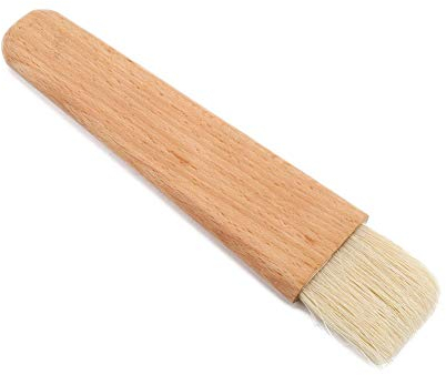TOPINCN Brosse de Cuisson en Bois résistante à la Chaleur pour pâtisserie, Barbecue, Marinade, gâteaux, Viande, Desserts, Huile, Sauce, Beurre Flat Handle