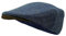 Borges & Scott Die Sloan - Flat Cap aus Irish Tweed und Nubukleder - Nachthimmel - M