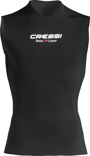 Cressi Base Layer Core Vest Lady 2.5mm, Sottomuta Senza Maniche Donna, Nero, S