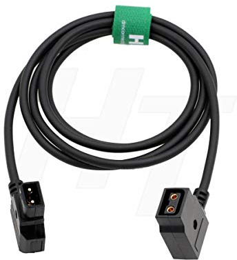 HangTon D-tap P-tap Verlängerungskabel, Stecker auf Buchse, 1 m, für Anton Bauer V-Mount Gold Mount Akku (2 m)