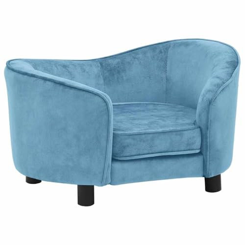 vidaXL Hundesofa Türkis Plüsch Hundebett Hundecouch Katzensofa Tierbett Hunde