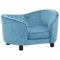 vidaXL Hundesofa Türkis Plüsch Hundebett Hundecouch Katzensofa Tierbett Hunde