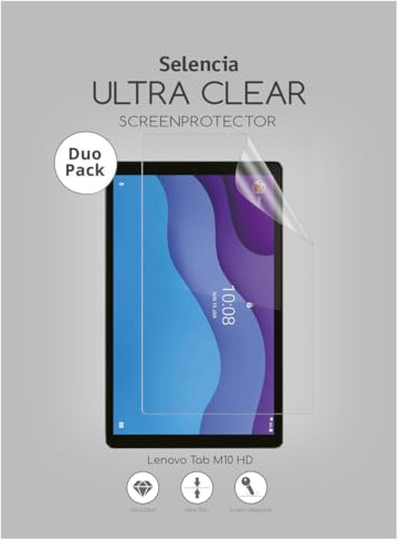 SELENCIA Tablet Screenprotector - Passend für Lenovo Tab M10 HD (2nd gen) - Duo Pack Ultra Clear Screenprotector tablet