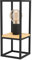 EGLO Tischlampe Libertad, 1 flammige Tischleuchte, Nachttischlampe aus Metall in Schwarz und Holz in Natur, Wohnzimmerlampe, Lampe mit Schalter, E27 Fassung