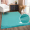 payé Teppich Wohnzimmer Hochflor - Einfarbig Petrol - 200x290cm - Kuschelig Weich Samtweich - Schlafzimmer Dekoration - Deko Teppiche