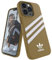 adidas Original Hülle entworfen für iPhone 13 Pro 6.1 Fallfeste Hülle erhöhte Kanten Gold Beige
