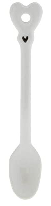 Bastion Collections Löffel Heart 14 cm weiß