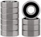 XIKE 10 pcs 6001-2RS Sealed Ball Bearing 12x28x8mm Chrome Steel and Pre-lubricated, 6001RS Deep Groove Ball Bearing with Double Rubber Seals