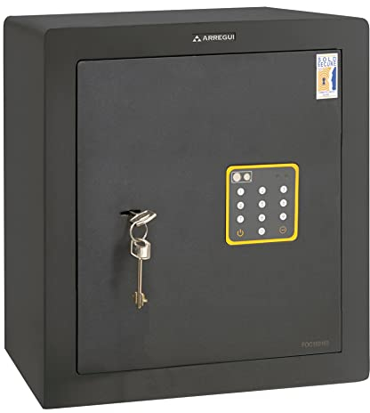 ARREGUI Forma C 15020C-E Möbeltresor mit Zahlenschloss + Schlüssel | Siebenbolzen Verriegelung und 2-Faktor-Sicherheitsschloss| Schranktresor mit Elektronikschloss | Safe für Zuhause |42x38,5x36cm|44L