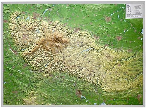 Relief Harz 1:110.000: Tiefgezogenes Kunststoffrelief