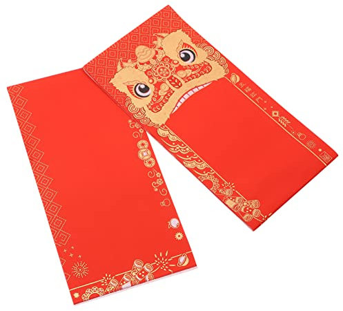 Milisten 10ensembles Papier De Couplet Chinois Rouge De Diy Pour Décorations De Fête Du Nouvel An Papier Vierge Pour Pour Événements Festifs Et Découpes Personnalisées