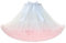 PhilaeEC Damen Petticoat Tüllrock Kurz Tutu Ballett Ballkleid Unterrock Underskirt Crinoline, Länge 40cm, Taille 55-95cm(Weiß + Rosa)