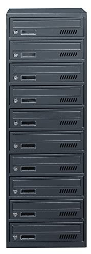 10-Personen-Briefkasten EURO GLM10 RAL 7016