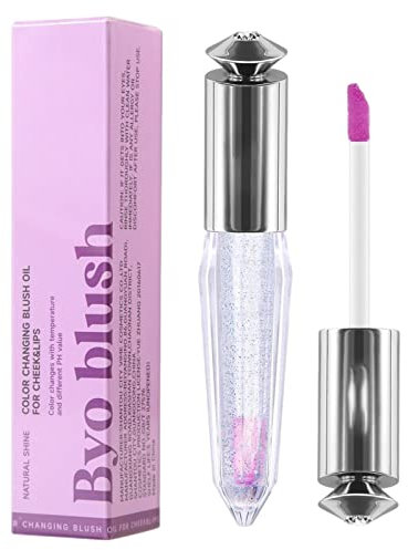 Liquid Blush, Fard À Joues Couleur, Huile Fard À Joues LiquiÀ Changement Couleur Température, Multi Use Liquid Blush Waterproof Blush Gel Pour Les Joues Et Les Lèvres Brillant