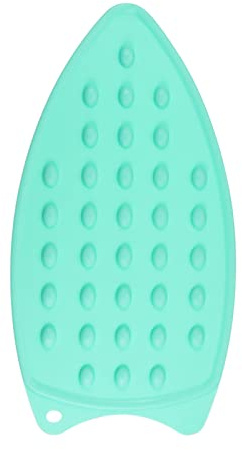 sourcing map Silicone Iron Rest Pad, Multipurpose Iron Hot Resistant Mat Iron Rest Plate for Ironing Board Hot Heat Resistant Steam Compact Mat, Turquoise
