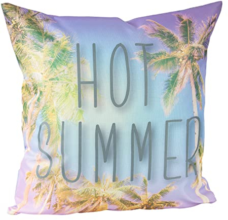 Mojawo Outdoor Zierkissen Dekokissen Sofakissen Stuhlkissen Garten Kissen 100% Polyester wasserabweisend 45x45cm, Model:Hotsummer