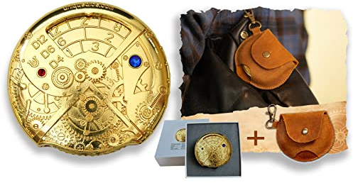 UD UNIQUE DICE Mechanisches Roulette-Würfel-Set für Dungeons and Dragons, D&D-Rollenspiel-Set aus Metall für TRPG, vielseitiger Steampunk