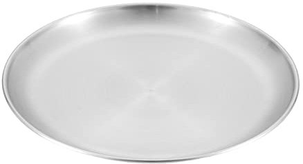 Outdoor Picknick Edelstahl Teller Camping Geschirr Grill Platte Runde Flache Platte Kochgeschirr wojonifuiliy01