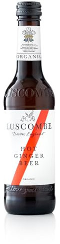 Luscombe - Hot Ginger Beer (12 x 27cl) - Devon Spring Water, Root Ginger & Organic Sicilian Lemon - All Natural Organic Ingredients, Vegan & Gluten Free